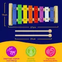 8 Note Multicolour Keys Glockenspiel