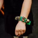 Small Wrist Bells Green Pair