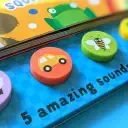 123 My First Words - Press and Play Silicone 5 Button Sound Books