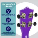 Rocket Series Soprano Purple Ukulele With Bag