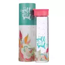 It is Well With My Soul Glass Water Bottle in Salmon Pink