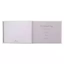Mr. & Mrs. Medium White Faux Leather Wedding Guest Book