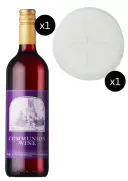 Pack of 50 Priests Communion Wafers 2.75" Single Cross & Communion Wine (ABV: 15%)