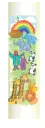 Child's Baptism Candle - Noah's Ark (9in) - Single