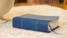 NIV Study Bible, Fully Revised Edition (Study Deeply. Believe Wholeheartedly.), Personal Size, Leathersoft, Navy/Blue, Red Letter, Comfort Print