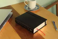 NIV, Journal the Word Bible (Perfect for Note-Taking), Hardcover, Black, Red Letter, Comfort Print