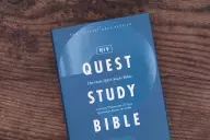 NIV, Quest Study Bible, Hardcover, Blue, Comfort Print