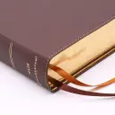 NASB, Single-Column Reference Bible, Wide Margin, Leathersoft, Brown, 1995 Text, Comfort Print