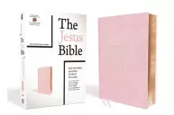 NIV Jesus Bible, Pink, Leathersoft, Comfort Print, Thumb Indexed, Introduction by Louie Giglio, Book Introductions, Essays, Articles, Journaling, Concordance, Ribbon Marker