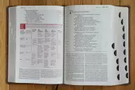 NIV, Life Application Study Bible, Third Edition, Large Print, Leathersoft, Brown, Red Letter, Thumb Indexed