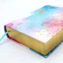NIV, Artisan Collection Bible for Girls, Cloth over Board, Multi-color, Art Gilded Edges, Red Letter, Comfort Print