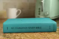 NIV, Foundation Study Bible, Leathersoft, Teal, Red Letter