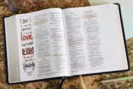 Niv, Radiant Virtues Bible: A Beautiful Word Collection, Leathersoft, Navy, Red Letter, Comfort Print: Explore the Virtues of Faith, Hope, and Love