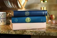 Niv, Radiant Virtues Bible: A Beautiful Word Collection, Leathersoft, Navy, Red Letter, Thumb Indexed, Comfort Print: Explore the Virtues of Faith, Ho