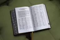 KJV, Thompson Chain-Reference Bible, Handy Size, Leathersoft, Burgundy, Red Letter, Thumb Indexed, Comfort Print