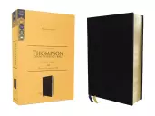 KJV, Thompson Chain-Reference Bible, Large Print, European Bonded Leather, Black, Red Letter, Comfort Print