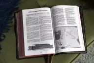 KJV, Thompson Chain-Reference Bible, Large Print, Genuine Leather, Cowhide, Black, Red Letter, Comfort Print