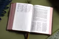 KJV, Thompson Chain-Reference Bible, Genuine Leather, Calfskin, Brown, Red Letter, Comfort Print