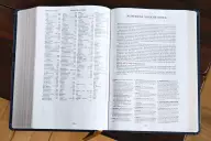 NIV, Thompson Chain-Reference Bible, Large Print, Leathersoft, Navy, Red Letter, Comfort Print