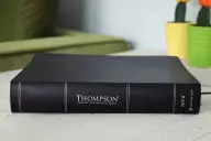 NIV, Thompson Chain-Reference Bible, European Bonded Leather, Black, Thumb Indexed, Red Letter, Comfort Print
