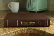 Kjv, Thompson Chain-Reference Bible, Leathersoft, Brown, Red Letter