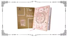 The Jesus Bible Artist Edition, ESV, Leathersoft, Peach Floral