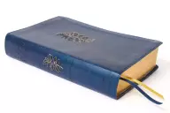 Niv, Women's Devotional Bible (by Women, for Women), Leathersoft, Navy, Comfort Print