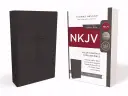 NKJV, Value Thinline Bible, Compact, Imitation Leather, Black, Red Letter Edition