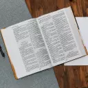 KJV, Pew Bible, Large Print, Hardcover, Blue, Red Letter Edition