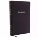 KJV, Reference Bible, Giant Print, Bonded Leather, Black, Indexed, Red Letter Edition