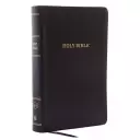 KJV Reference Bible, Black, Bonded Leather, Giant Print, Personal Size, Red Letter, References, Translation Notes, Presentation Page,  Introductions, Reading Plan