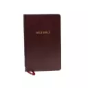 KJV, Deluxe Thinline Reference Bible, Imitation Leather, Burgundy, Red Letter Edition