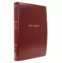 NKJV Giant Print Reference Bible, Burgundy, Imitation Leather, Red Letter Edition, Concordance, Full-Color Maps, Book Introductions