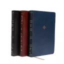 NKJV, Thinline Reference Bible, Large Print, Premium Goatskin Leather, Black, Premier Collection, Comfort Print, Black Letter