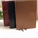 NKJV, Wiersbe Study Bible, Genuine Leather, Brown, Red Letter, Comfort Print