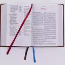 The NKJV, Open Bible, Cloth Over Board, Gray/Red, Red Letter, Comfort Print
