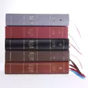The NKJV, Open Bible, Brown Genuine Leather, Red Letter, Comfort Print