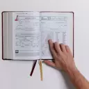 The KJV Open Bible: Complete Reference System, Black Leathersoft, Red Letter, Comfort Print: King James Version