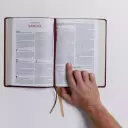 The KJV Open Bible: Complete Reference System, Brown Genuine Leather, Red Letter, Comfort Print: King James Version