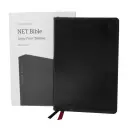 NET Bible, Thinline Large Print, Leathersoft, Black, Comfort Print