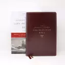 The NKJV, Charles F. Stanley Life Principles Bible, 2nd Edition, Leathersoft, Burgundy, Thumb Indexed, Comfort Print