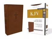 KJV Holy Bible: Large Print Thinline, Brown Leathersoft, Red Letter, Comfort Print: King James Version