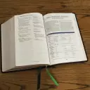 Evangelical Study Bible: Christ-centered. Faith-building. Mission-focused. (NKJV, Black Bonded Leather, Red Letter, Thumb Indexed, Large Comfort Print)