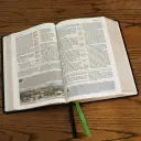 Evangelical Study Bible: Christ-centered. Faith-building. Mission-focused. (NKJV, Black Bonded Leather, Red Letter, Thumb Indexed, Large Comfort Print)