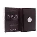 NKJV, Single-Column Reference Bible, Premium Goatskin Leather, Brown, Premier Collection, Comfort Print