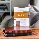 KJV Holy Bible: Giant Print Thinline Bible, Brown Leathersoft, Red Letter, Comfort Print (Thumb Indexed): King James Version