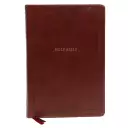 NKJV Holy Bible Super Giant Print Reference Bible, Brown Leathersoft, Thumb Indexed, 43,000 Cross references, Red Letter, Comfort Print: New King James Version