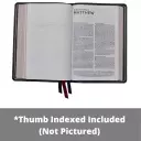 NKJV, Deluxe Thinline Reference Bible, Large Print, Leathersoft, Black, Thumb Indexed, Red Letter, Comfort Print