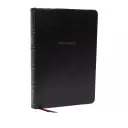 NKJV Holy Bible, Giant Print Center-Column Reference Bible, Deluxe Black Leathersoft, 72,000+ Cross References, Red Letter, Comfort Print: New King James Version