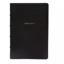 NKJV, Deluxe End-of-Verse Reference Bible, Personal Size Large Print, Leathersoft, Black, Thumb Indexed, Red Letter, Comfort Print